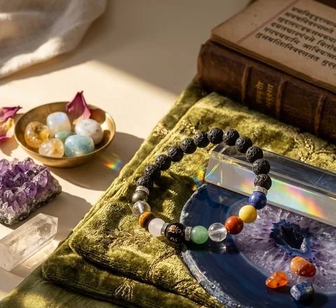 Original Natural Navgrah Shanti Bracelet for Planetary Balance, Protection & Positive Energy