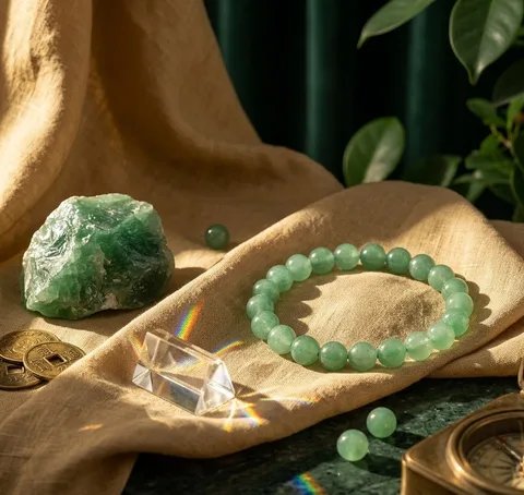 Original Natural Green Aventurine Bracelet for Luck, Prosperity & Growth