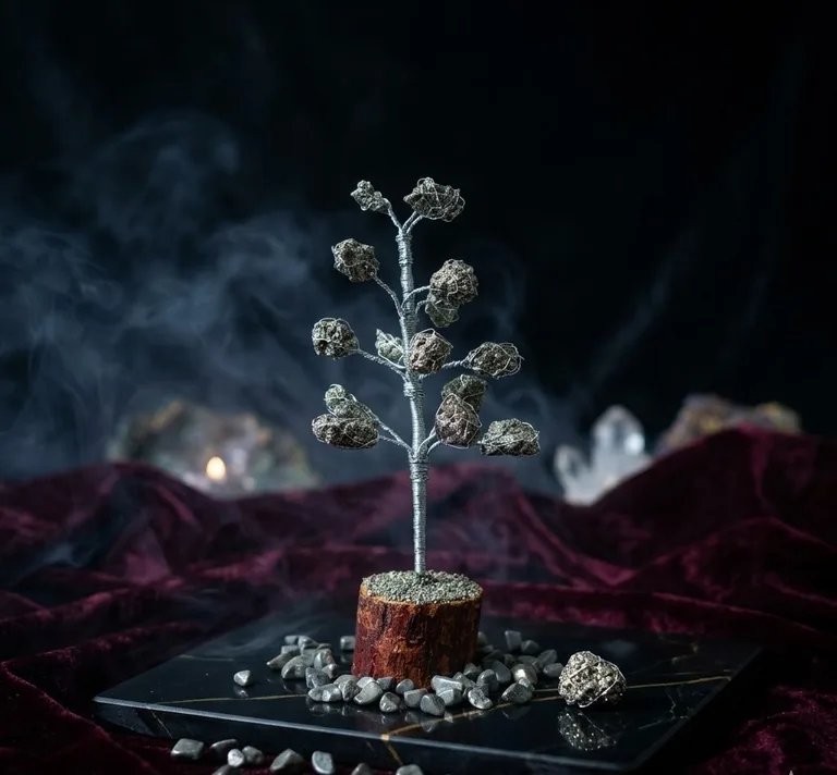 Original Natural Pyrite Crystal Tree for Wealth, Prosperity & Positive Energy 2