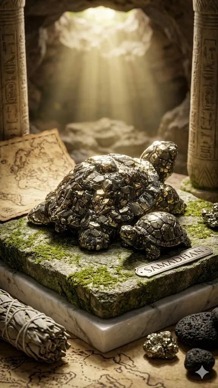 Original Natural Pyrite Turtle for Wealth, Prosperity, Good Luck & Positive Energy | 3