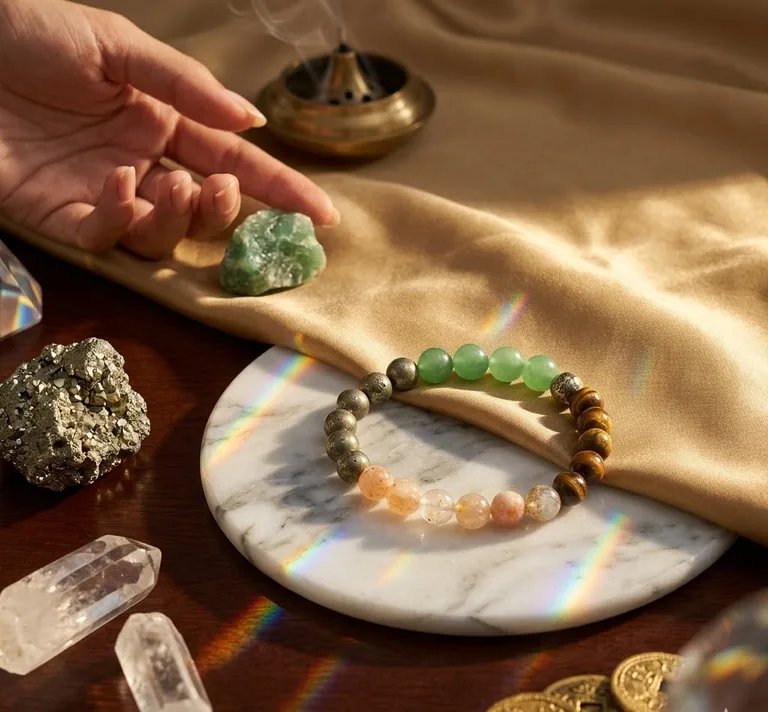 Original Natural Money Magnet Bracelet for Wealth, Abundance & Financial Success 1