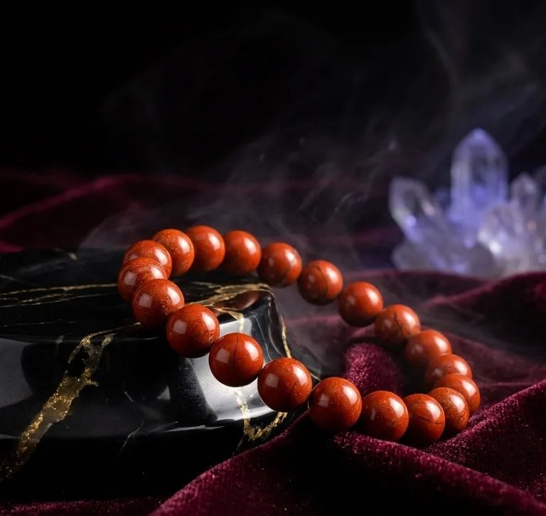 Original Natural Red Jasper Bracelet for Strength, Courage & Stability 4