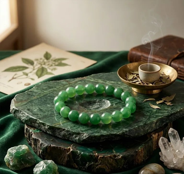 Original Natural Green Onyx Bracelet for Confidence, Emotional Balance & Positive Energy  2