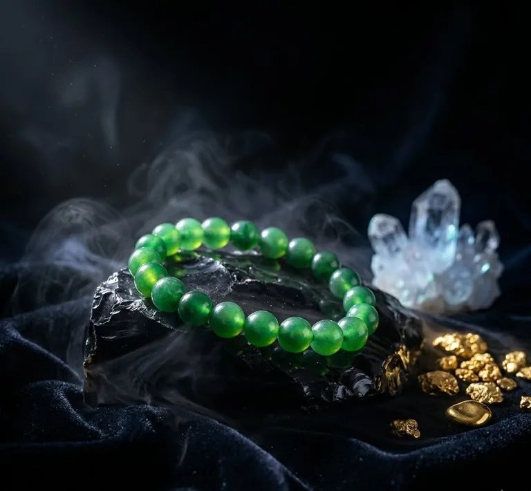 Original Natural Green Onyx Bracelet for Confidence, Emotional Balance & Positive Energy  4