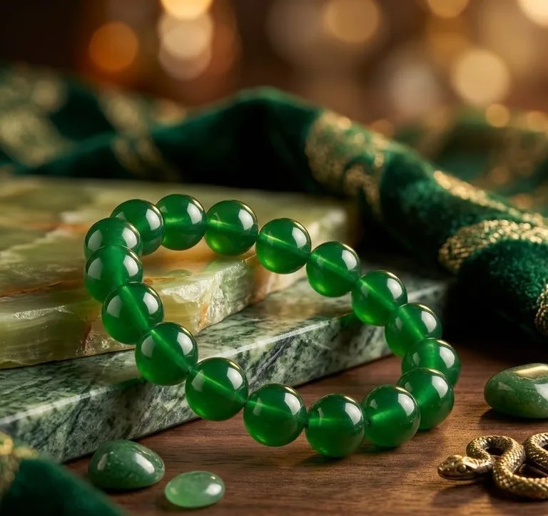 Original Natural Green Onyx Bracelet for Confidence, Emotional Balance & Positive Energy  3