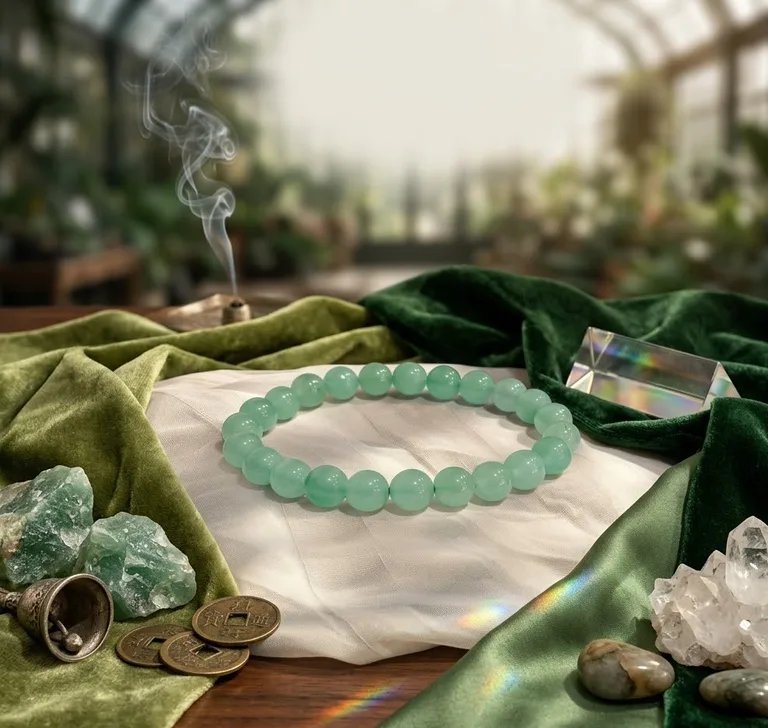 Original Natural Green Aventurine Bracelet for Luck, Prosperity & Growth 2