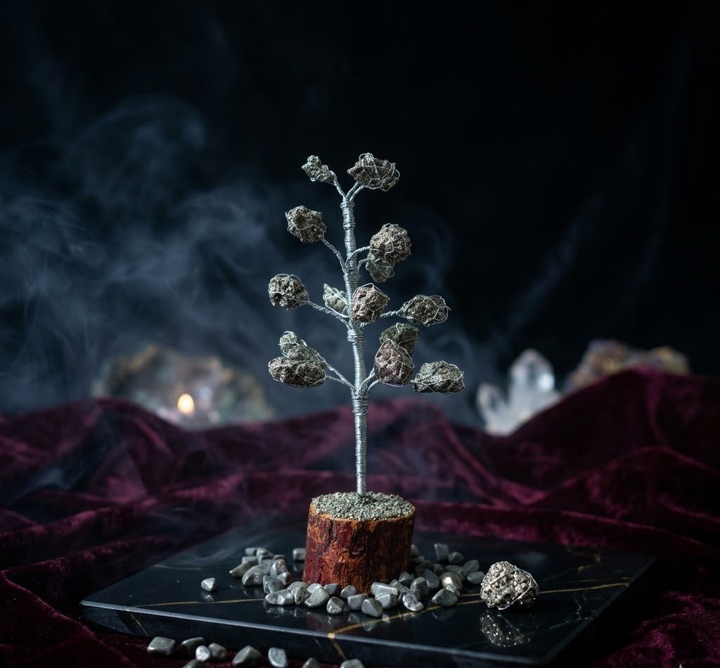 Original Natural Pyrite Crystal Tree for Wealth, Prosperity & Positive Energy 2