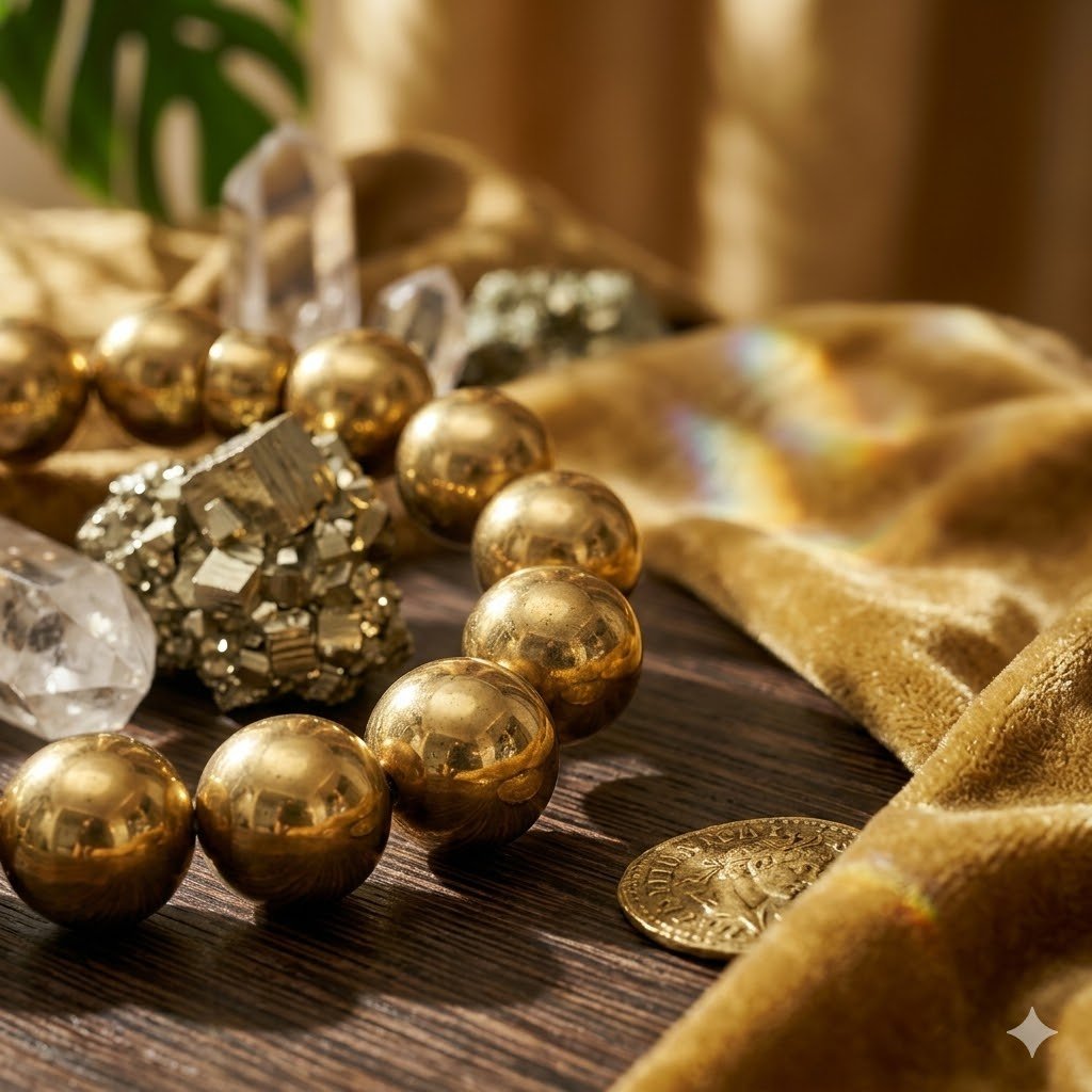 Original Natural Golden Pyrite Bracelet for Wealth, Prosperity & Business Success 3