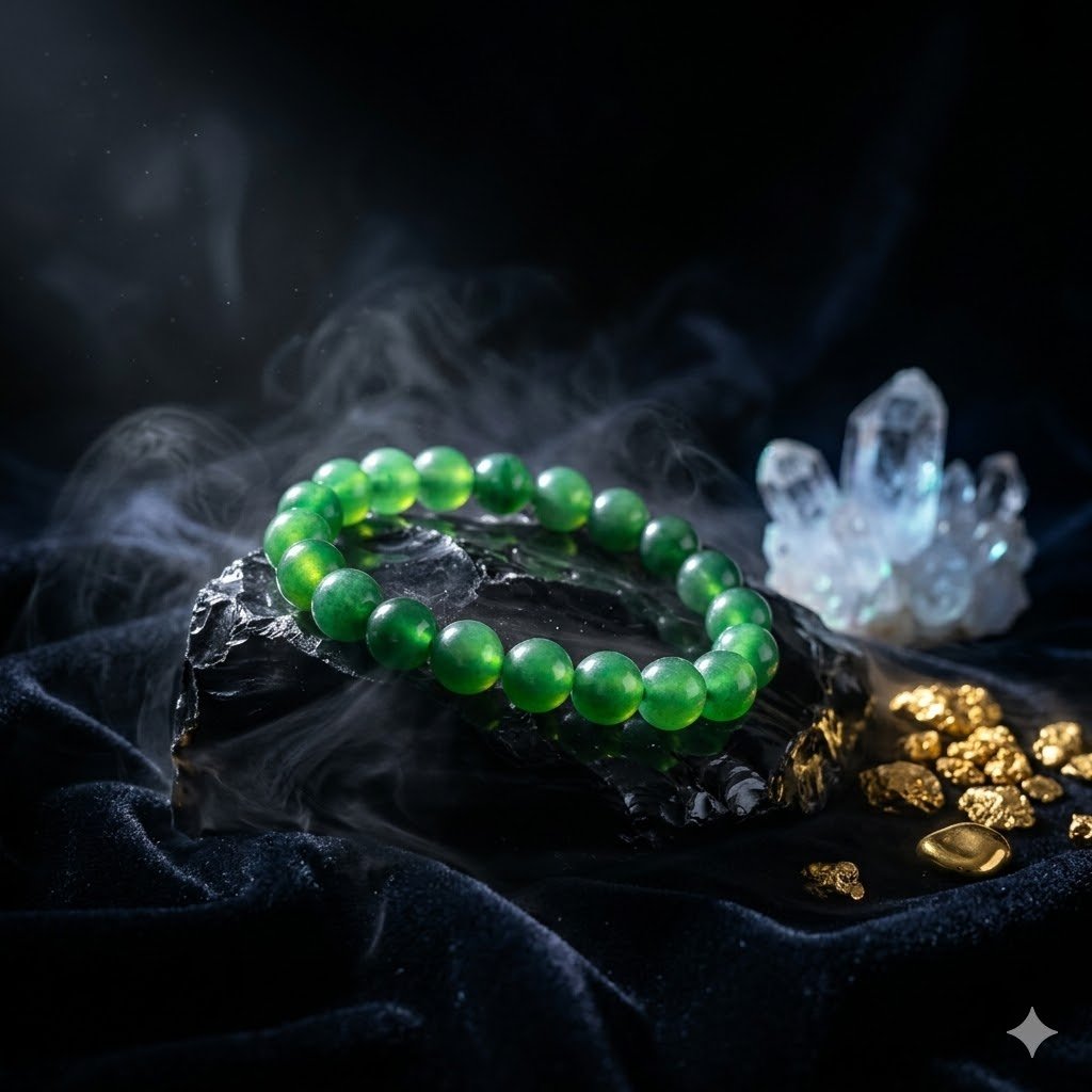 Original Natural Green Onyx Bracelet for Confidence, Emotional Balance & Positive Energy  4